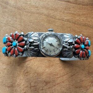 Native American /Payluis (signed) Zuni Watch Cuff
